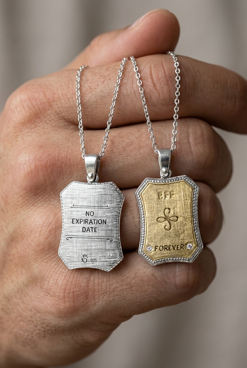 Never the Optional Friend Pendant