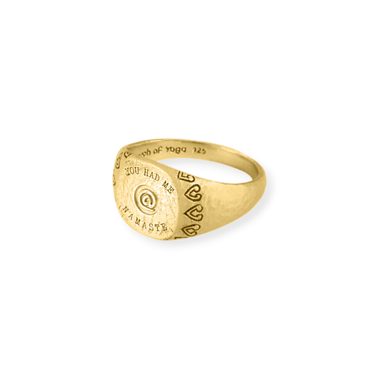 Unmistakable Connection Ring – 18K gold-plated ring by Touch of Yoga