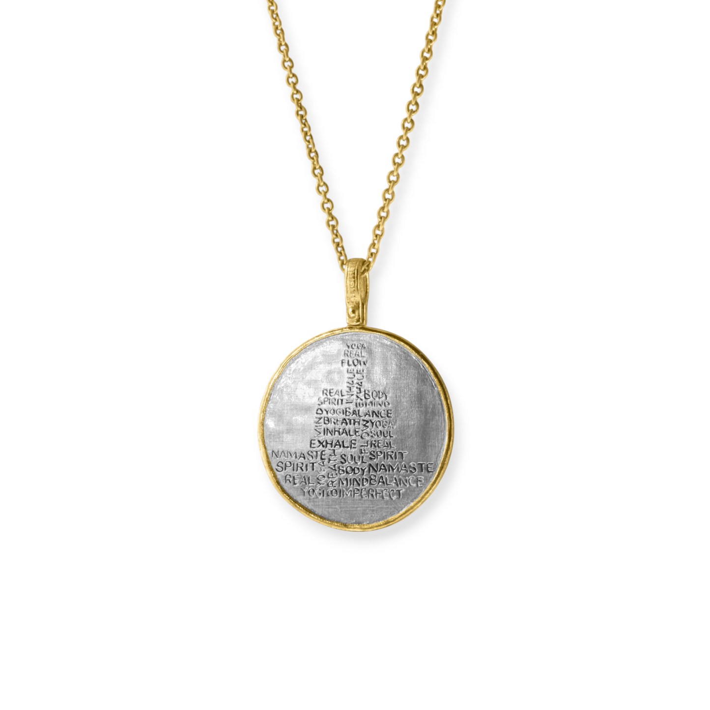 Words He Lives, Not Speaks Necklace
