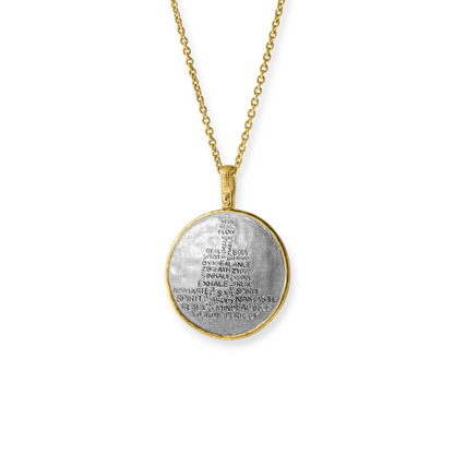 Words He Lives, Not Speaks Necklace