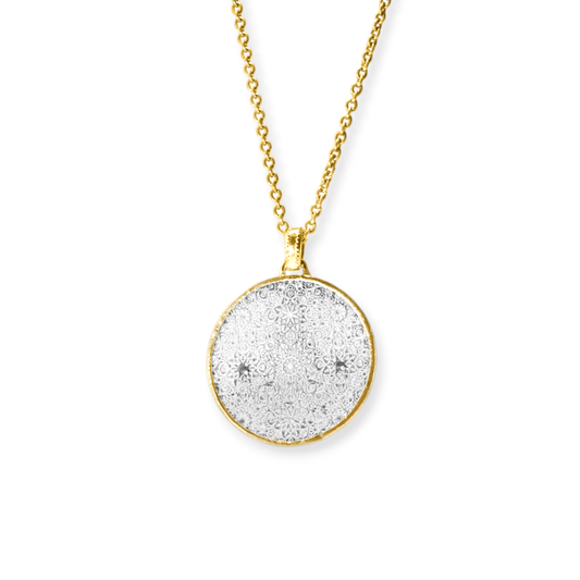Understanding, Not Clearing Pendant – 18K gold-plated pendant necklace by Touch of Yoga