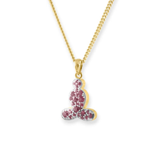 Hold Your Own Stillness Pendant – 18K gold-plated pendant necklace by Touch of Yoga