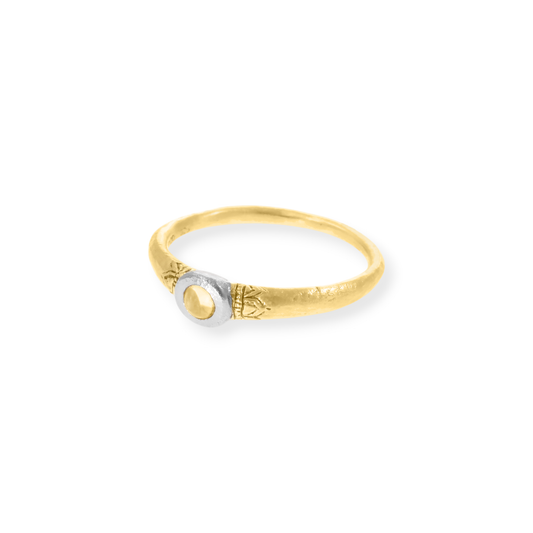 Stack Your Own Rhythm Ring – 18K gold-plated ring with citrine by Touch of Yoga