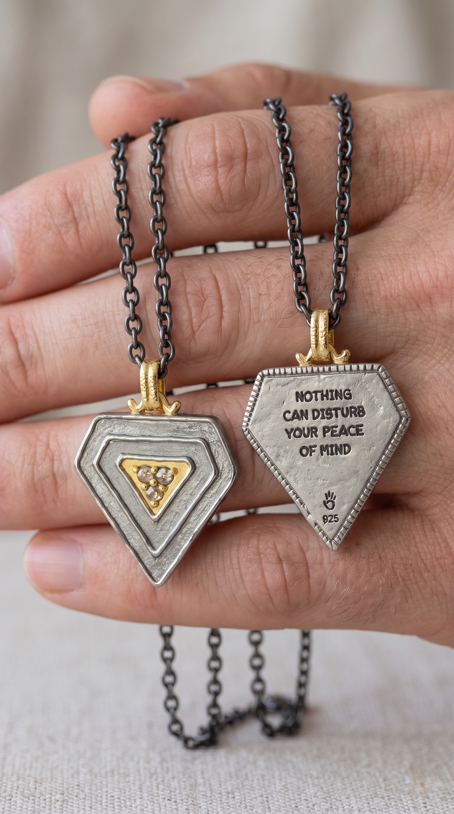 A Mantra Carried Privately Pendant