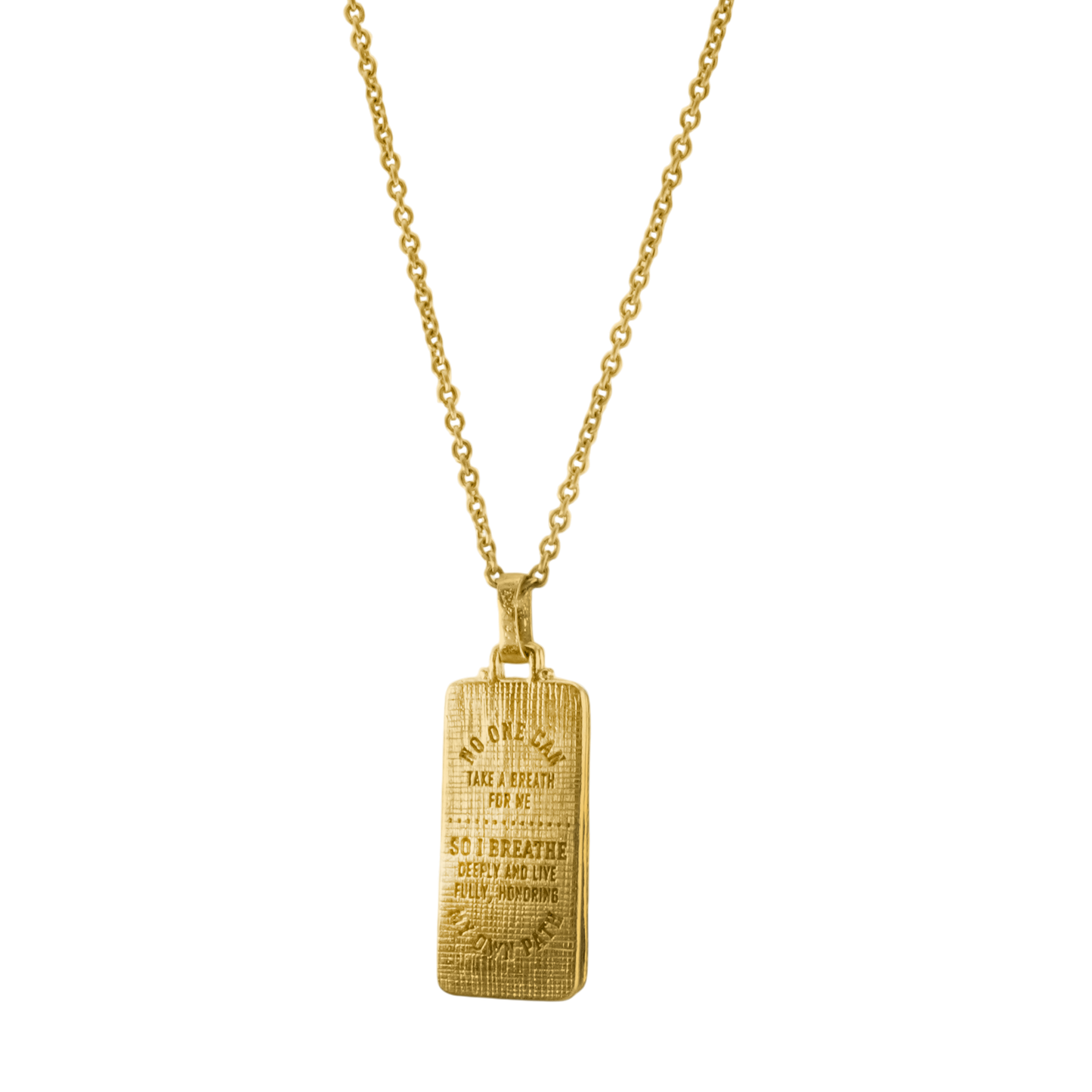 Breathe Deeply, Live Fully Pendant