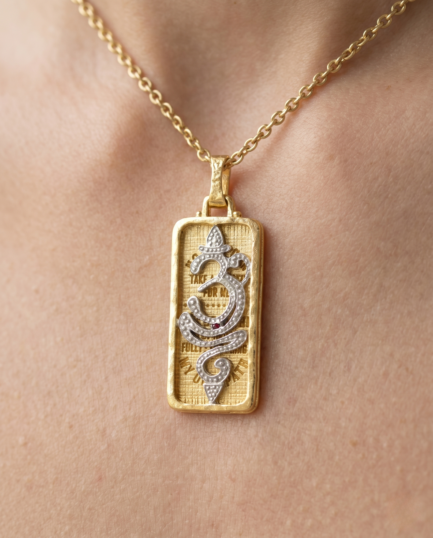 Breathe Deeply, Live Fully Pendant