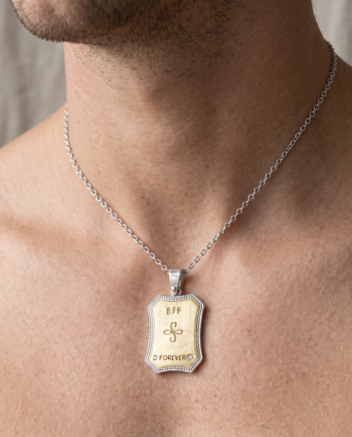 Never the Optional Friend Pendant