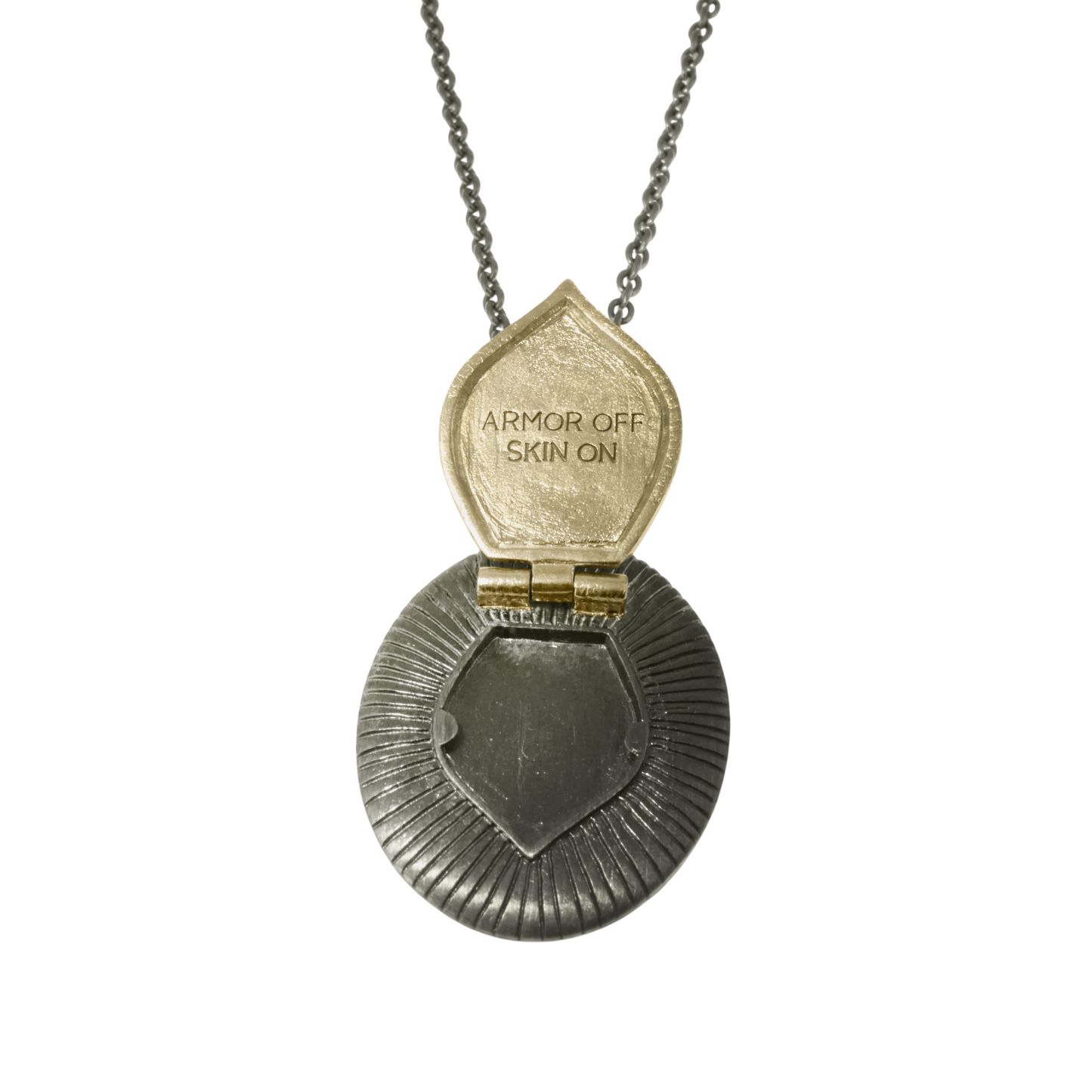 Armor Off, Skin On Pendant