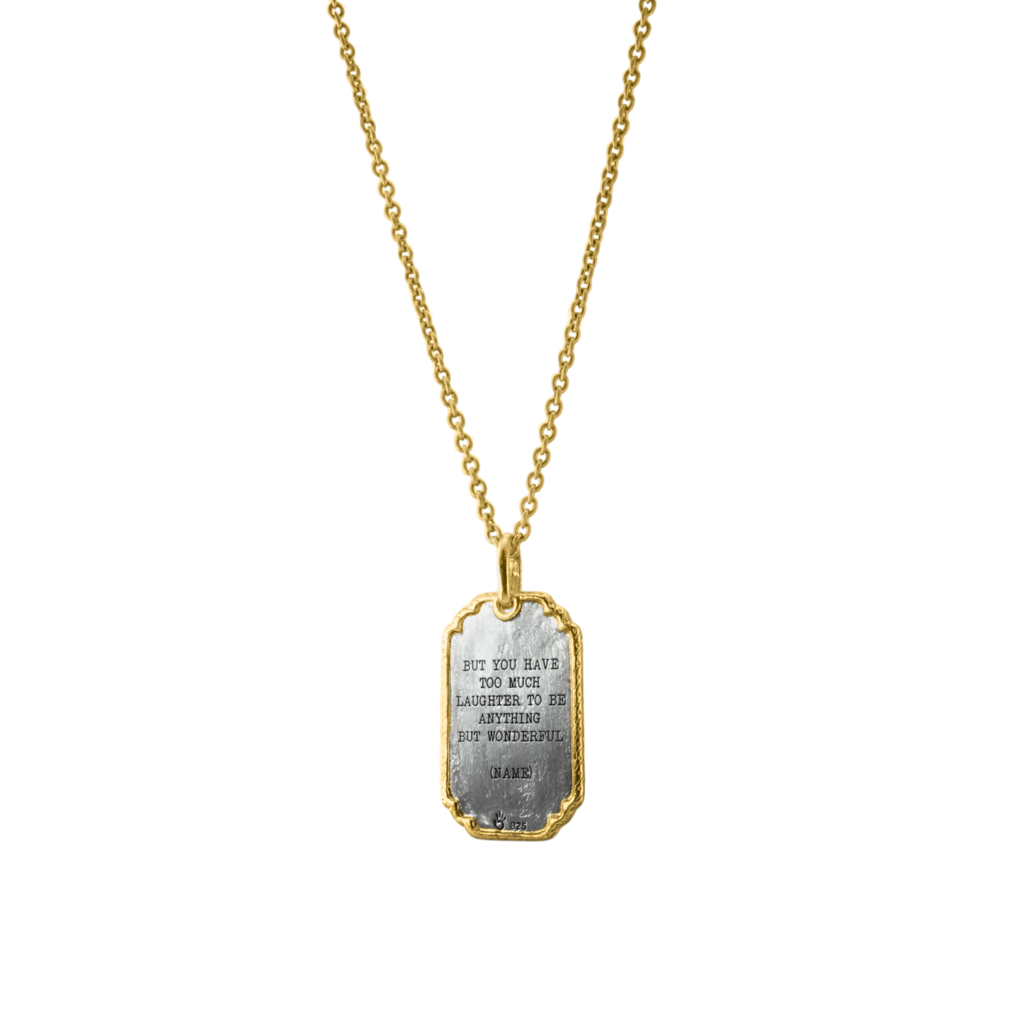 Too Much Laughter To Be Serene Pendant
